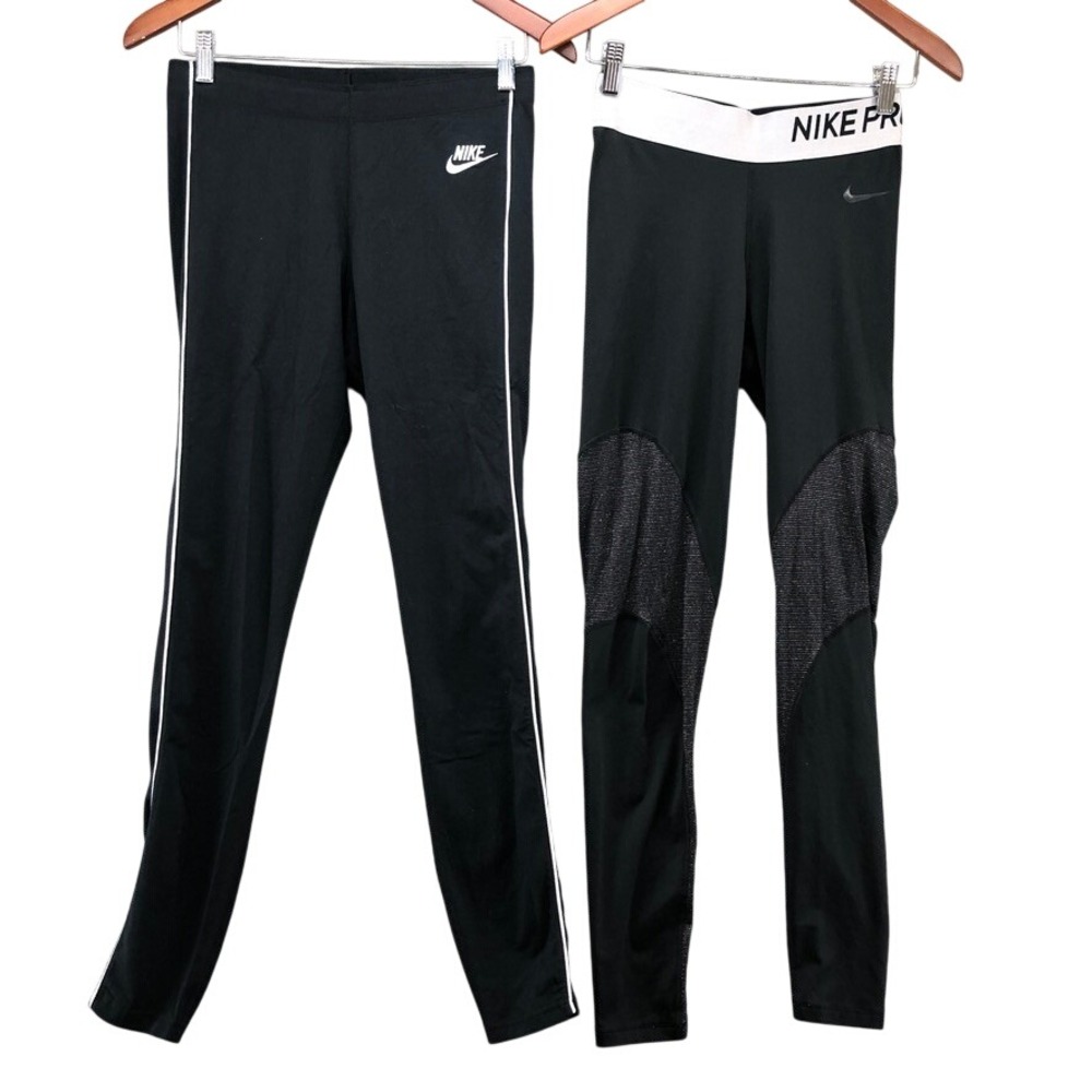 Nike Leggings Bundle Womens Medium Tall Black Sportswear Nike Pro Activewear